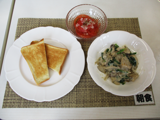 消化性潰瘍食　朝食